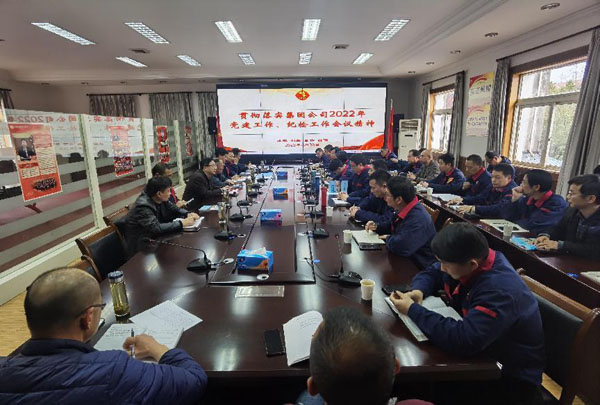 公司召開(kāi)會(huì)議傳達(dá)集團(tuán)公司黨建工作、紀(jì)檢工作會(huì)議精神