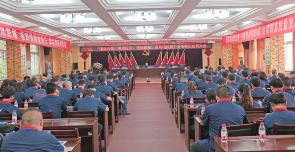 公司召開“違規(guī)決策、違規(guī)投資、違規(guī)擔(dān)保、違規(guī)招投標(biāo)”專項整治動員大會